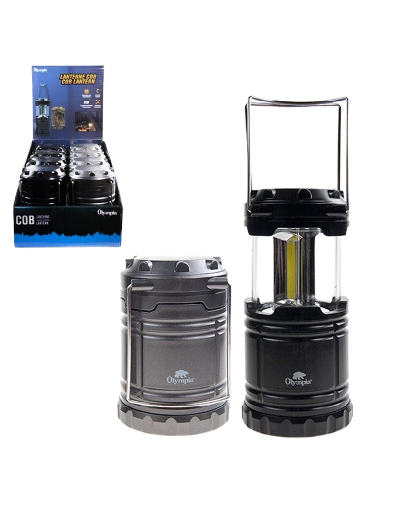 OLYMPIA 3 COB MINI LANTERN BLK