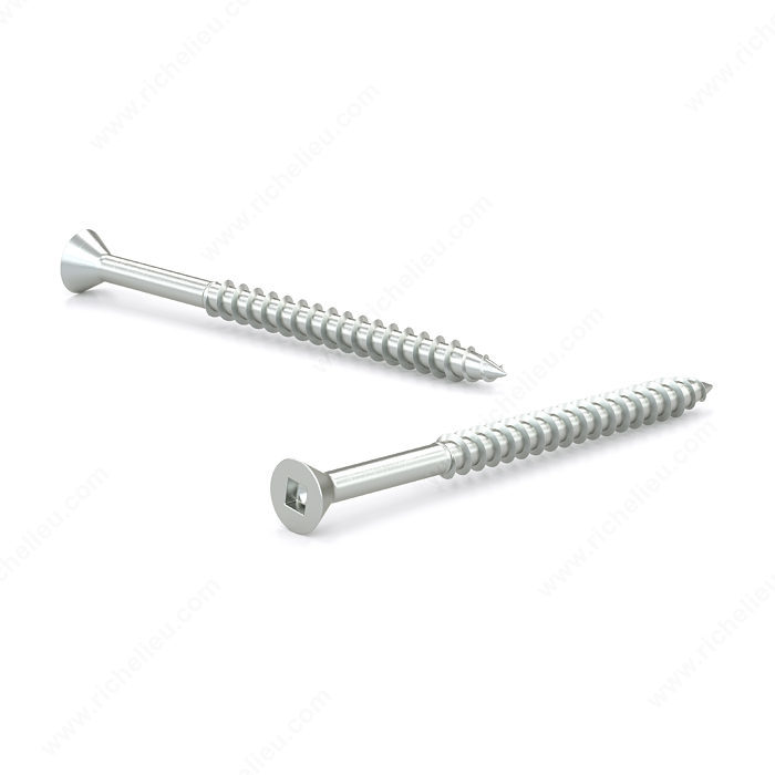 RELIABLE FLAT HEAD WOOD SCREW STEEL #10x1"xBX100