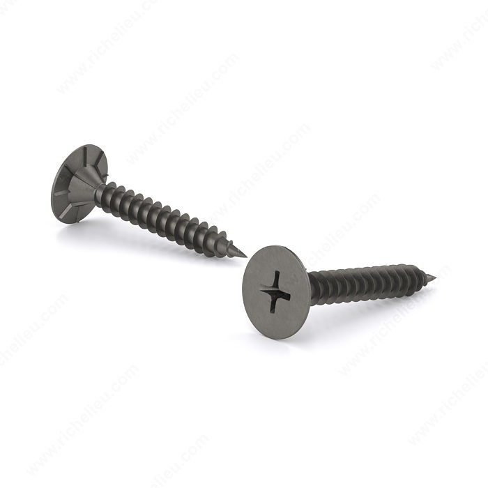 RELIABLE WAFER HEAD CEMENT BOARD SCREW STEEL GREY #8x1 1/4"xBX 100