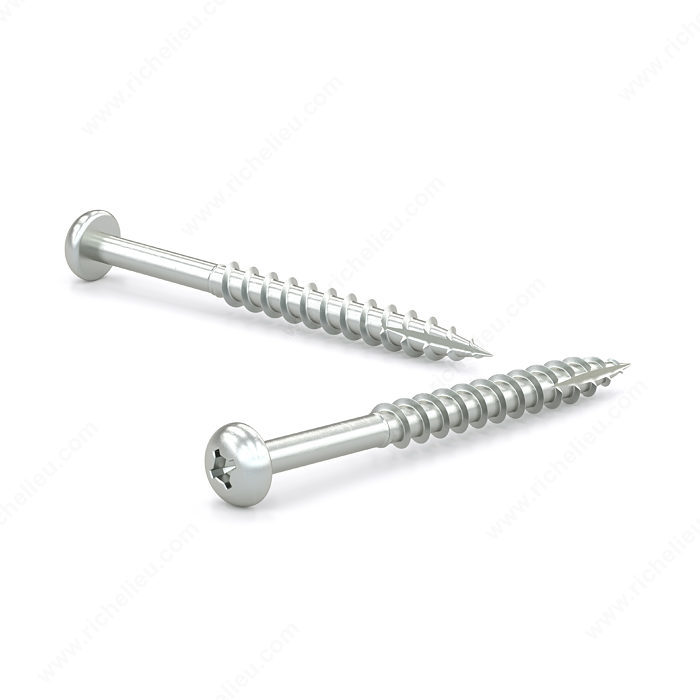 RELIABLE PAN HEAD PARTICLE SCREW STEEL #8x2"xBX100