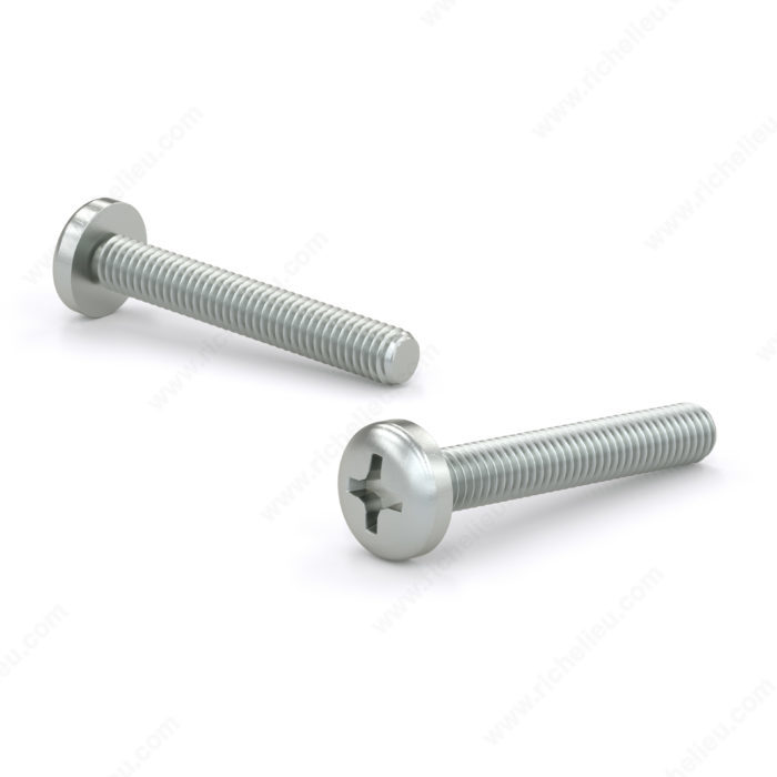 RELIABLE WITH NUT PAN MACHINE SCREW STEEL #6-32x1/2"xBX12