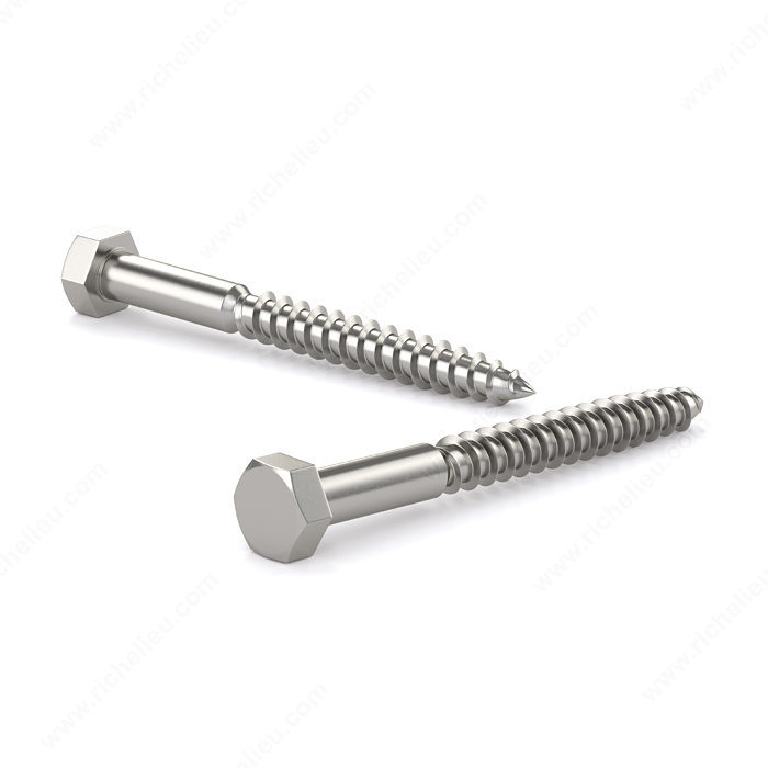 RELIABLE HEX.HEAD LAG SCREW GALV.STEEL ZINC #3/8"x5"xBX/50