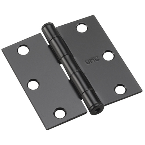 ONWARD LOOSE PIN DOOR HINGE STEEL BLACK 3"xPK2