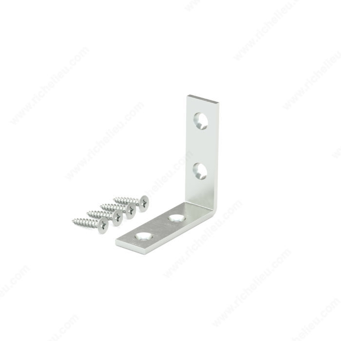 ONWARD CORNER BRACE STEEL WHITE 1 3/4"xPK10