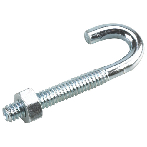 ONWARD J-BOLT STEEL ZINC 1/4"x2 1/4"