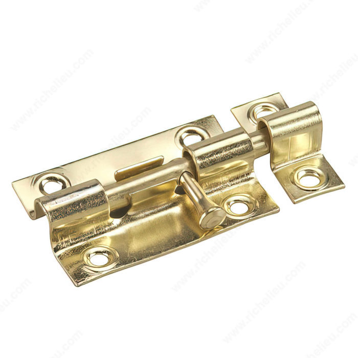 ONWARD BARREL BOLT STEEL BRASS 2"