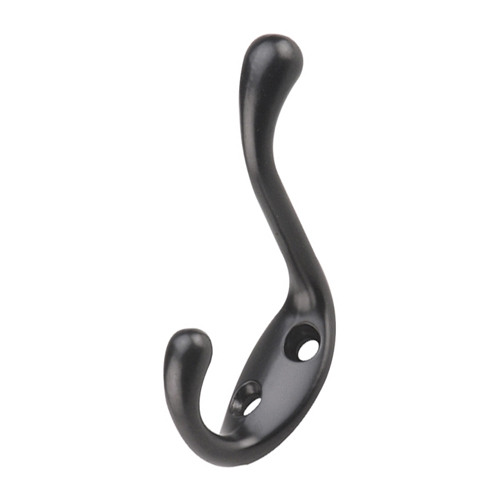 ONWARD HEAVY DUTY COAT HOOK STEEL BLACK 3 1/2"