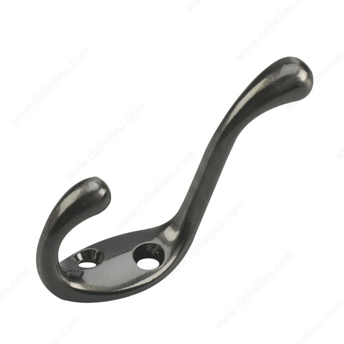 ONWARD HEAVY DUTY COAT HOOK STEEL ANT. NICKEL 3 1/2"