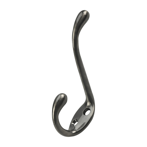 ONWARD HEAVY DUTY COAT HOOK STEEL ANT. NICKEL 5 1/2"