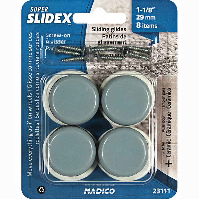 SLIDEX TEFLON BASE GLIDE 1 1/8"xCR8