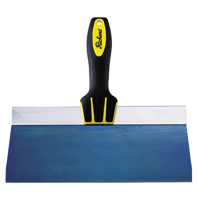 RICHARD ERGO-GRIP FINISHING TROWEL CARB.STEEL BLACK/BLUE 10"