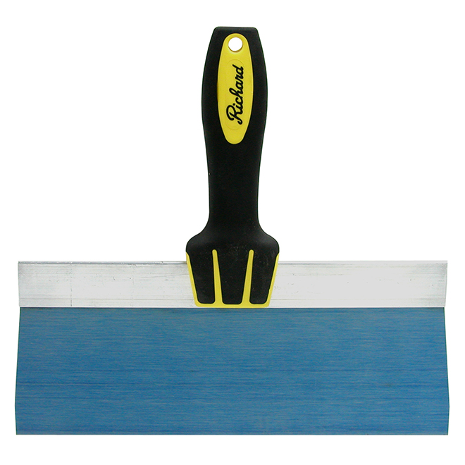 RICHARD ERGO-GRIP FINISHING TROWEL CARB.STEEL BLACK/BLUE 12"