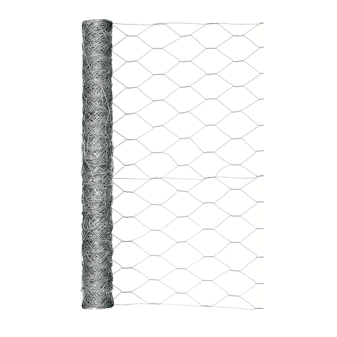 GARDEN CRAFT HEXAGONAL CHICKEN WIRE GALV. STEEL GALVANIZED 2"x24"x25'