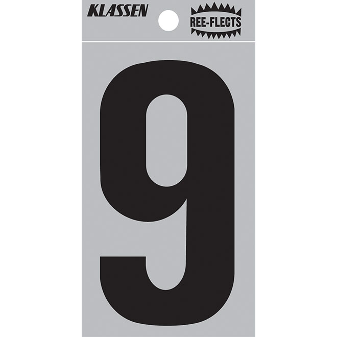 KLASSEN -9- REFLECTIVE NUMBER 2"