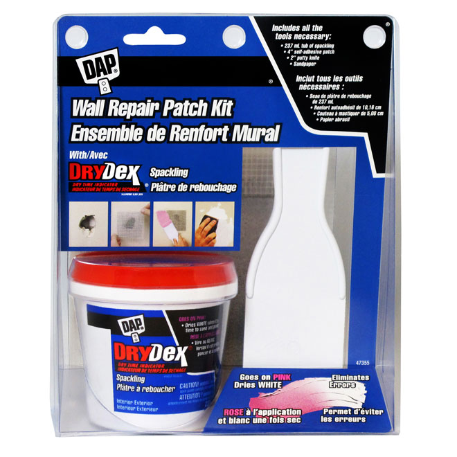 DAP FOR WALL REPAIR KIT CALC.CARBON. WHITE