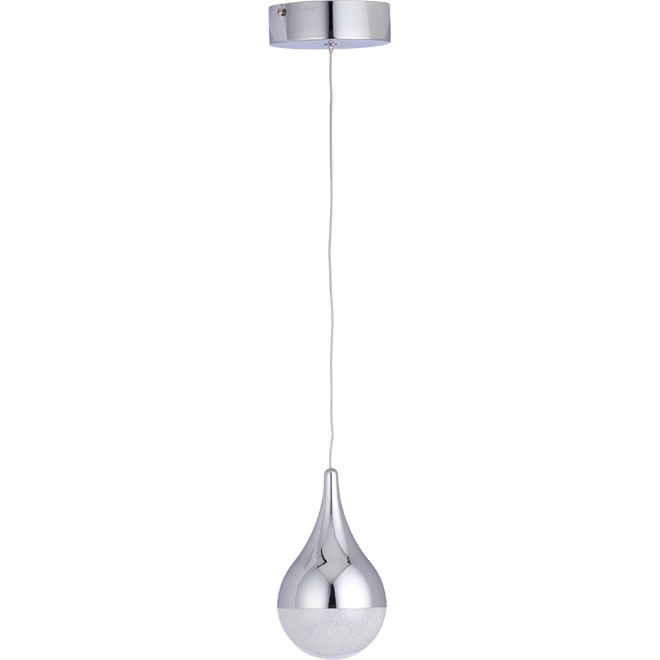 ARTIKA FOR LIVING GLITZER SINGLE PENDANT GLASS CHROME 4.5x