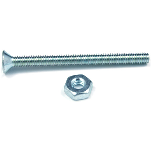 RELIABLE WITH NUT FH MACHINE SCREW STEEL #6-32x5/8"xBX12