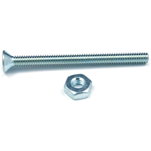 RELIABLE WITH NUT FH MACHINE SCREW STEEL #10-24x1 3/4"xBX8