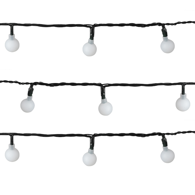 SOLAR LED STRING LIGHTS WH 35.7'
