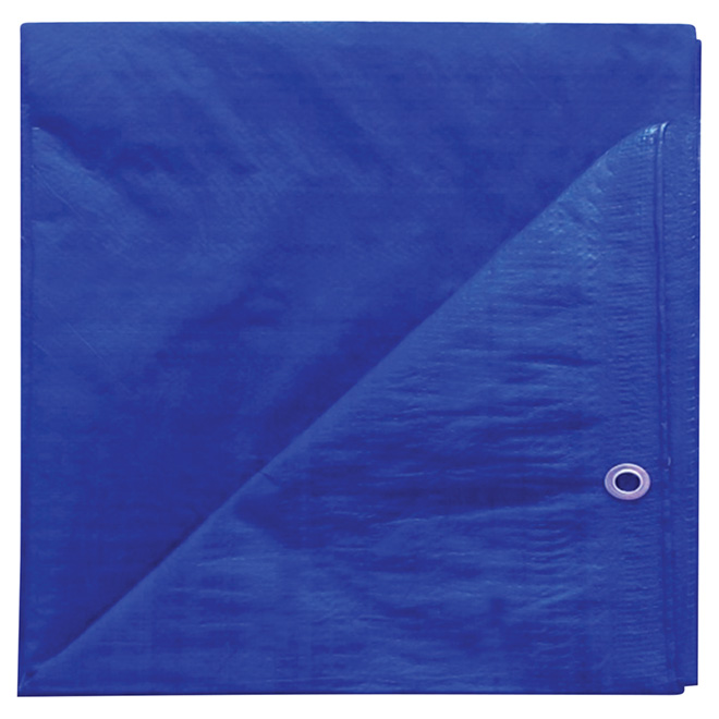 PROJECT SOURCE TARP POLYTHYLENE BLUE 10'x12'