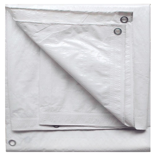 PROJECT SOURCE TARP POLYTHYLENE WHITE 10'x12'