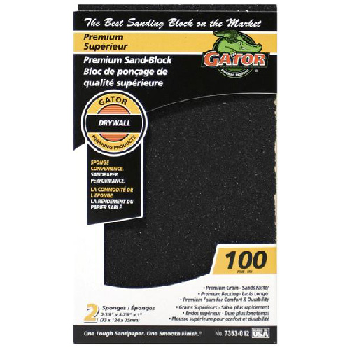 RUST-OLEUM PREMIUM BLOC SANDING SPONGE SILIC.CARB. BLACK 2 7/8x4 7/8"xGT100