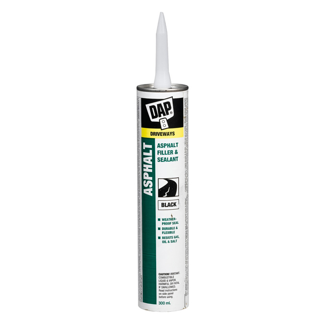 DAP DRIVEWAY CRACK FILLER RUBBER/ASPH. BLACK 300ML