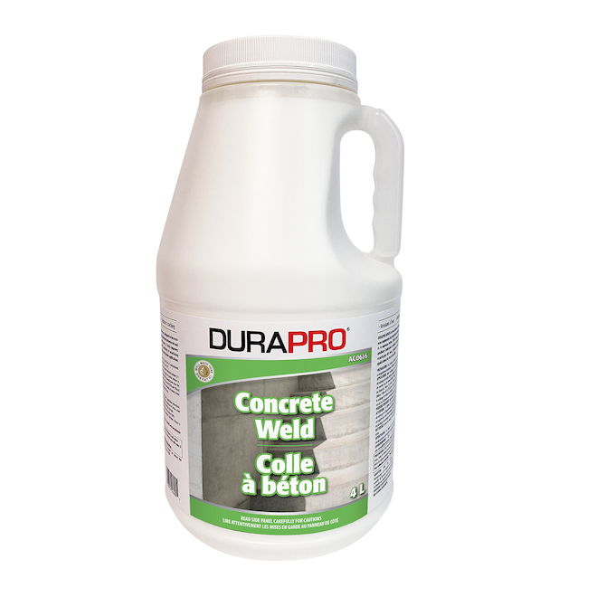 DURAPRO CONCRETE WELD PLASTIC WHITE 4LT