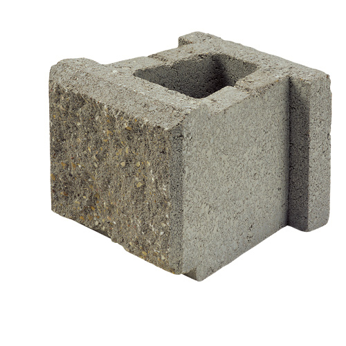 ALLAN BLOCK JUMBO WALL BLOCK CONCRETE GREY 9.5"