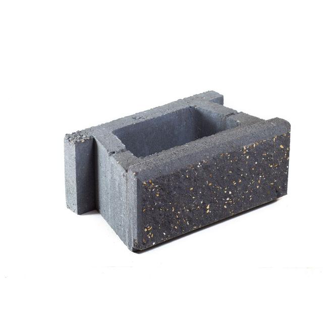 ALLAN BLOCK 6 DEGREE WALL BLOCK CONCRETE GREY 18"