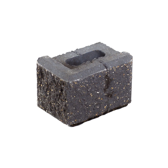 OLDCASTLE ALLAN BLOCK AB STD CRNR 6D CEMENT CHARCOAL 8"x12"x8"