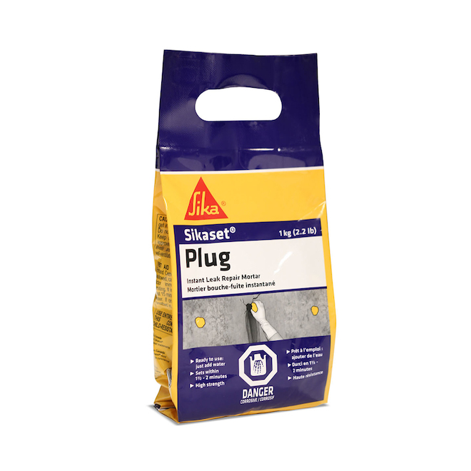 SIKA SIKASET PLUG CEMENT GREY CONCR. 1KG