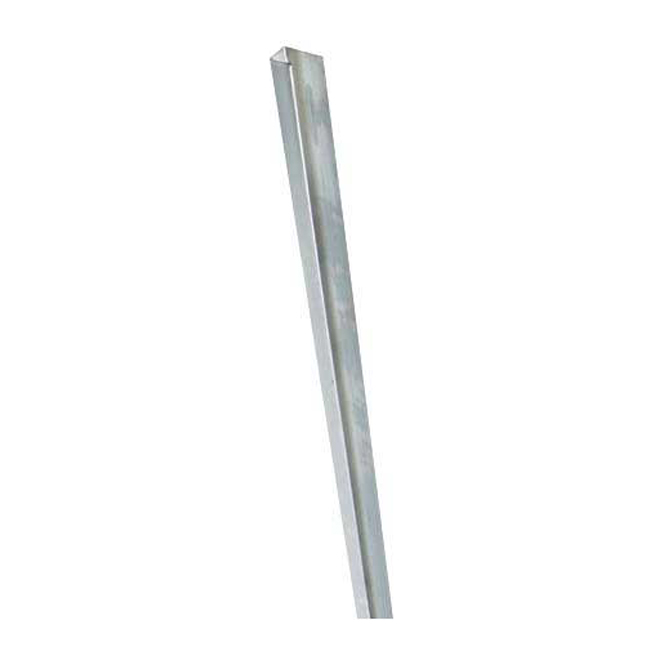 J TRIM STEEL GALVANIZED 1/2"x10'