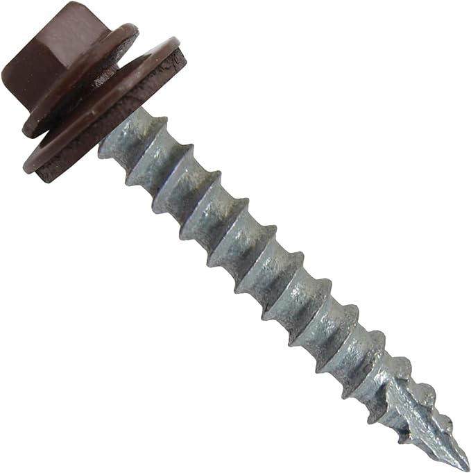 FASTENERS #14X1-1/4 METRO BROWN