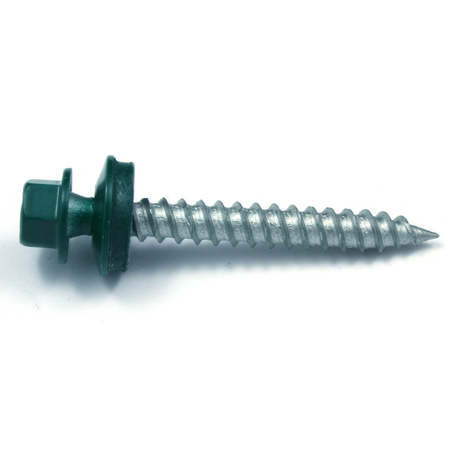 FASTENERS #14X1-1/4 DK GREEN