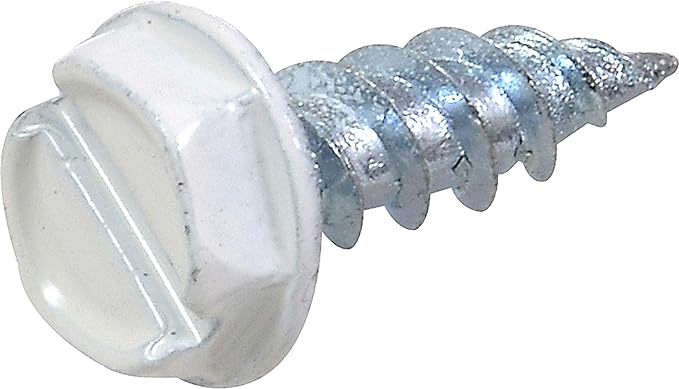 FASTENERS #10X1.5" BRIGHT WHT