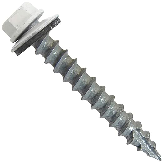 FASTENERS #14X1-1/4 BRIGHT WHT