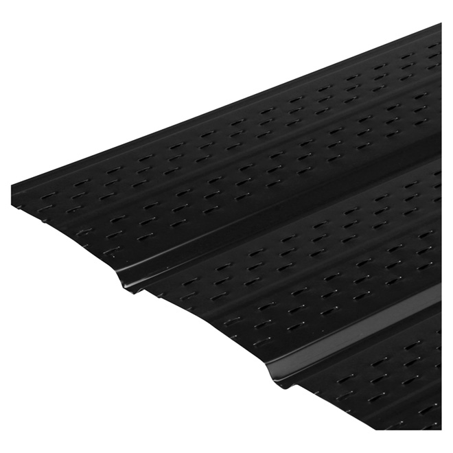 SOFFIT ALUM 4 PANEL BLK LG 12'