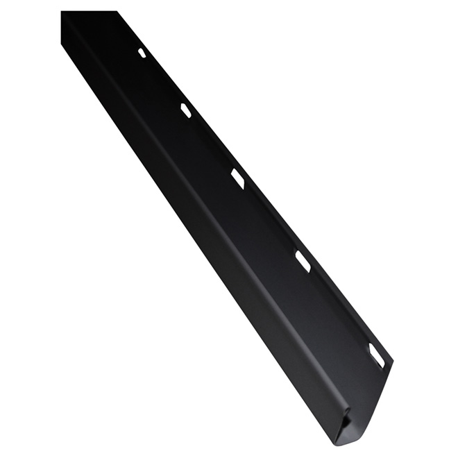 ALUM SOFFIT J TRIM 1/2" BLK