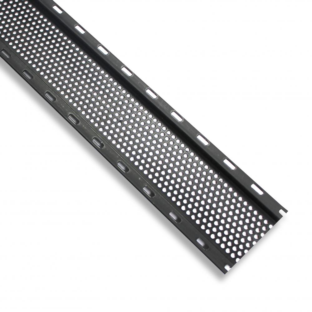 ALUM SOFFIT STRIP 8' BLK