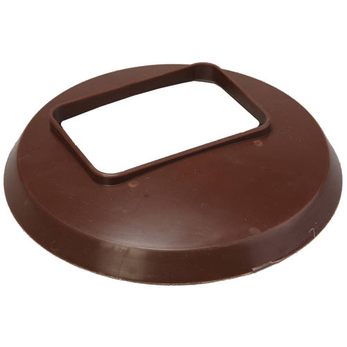 DOWN PIPE TILE COVER 2.5 SQ BRN