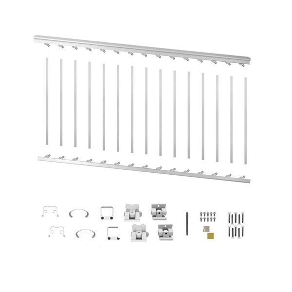 STAIR RAIL PKG 1-3/4X8FT WT