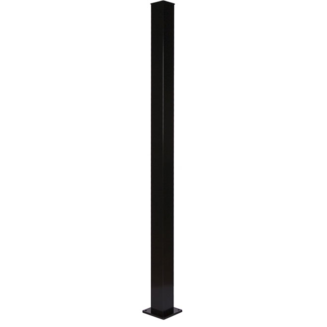 TOP STAIR POST 2.5X42" ONLY BLK