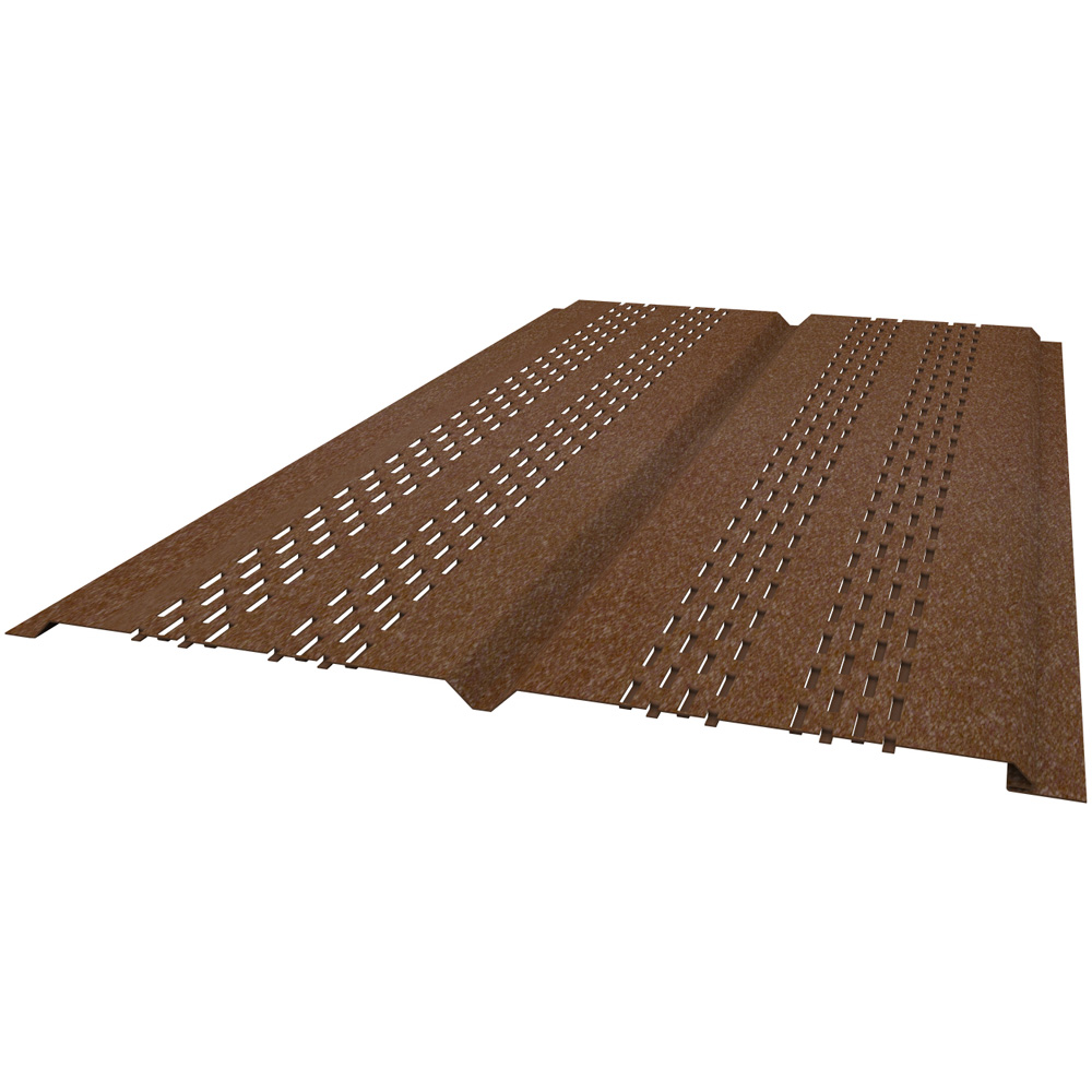 SOFFIT ALUM 2PNL 16"X12' BRN