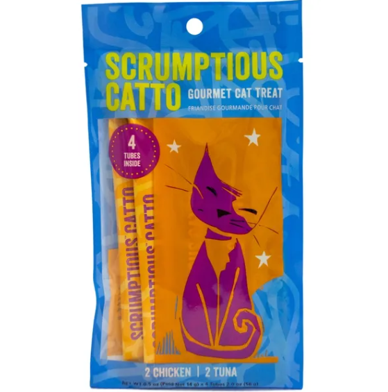 SCRUMPTIOUS CATTO CHK/TUNA 4PK