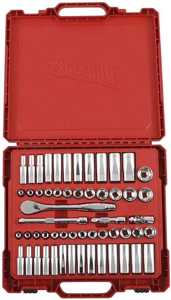 MILW 3/8 RATCHET&SOCKET SET 56PC