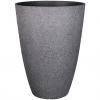 PLANTER TALL RESIN 15.1" GREY