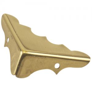 ONWARD BOX CORNER SOLID BRASS BRASS 1.5x1.5x1/2"xPK4